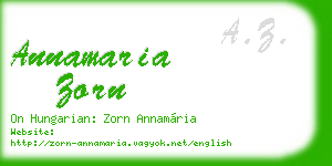 annamaria zorn business card